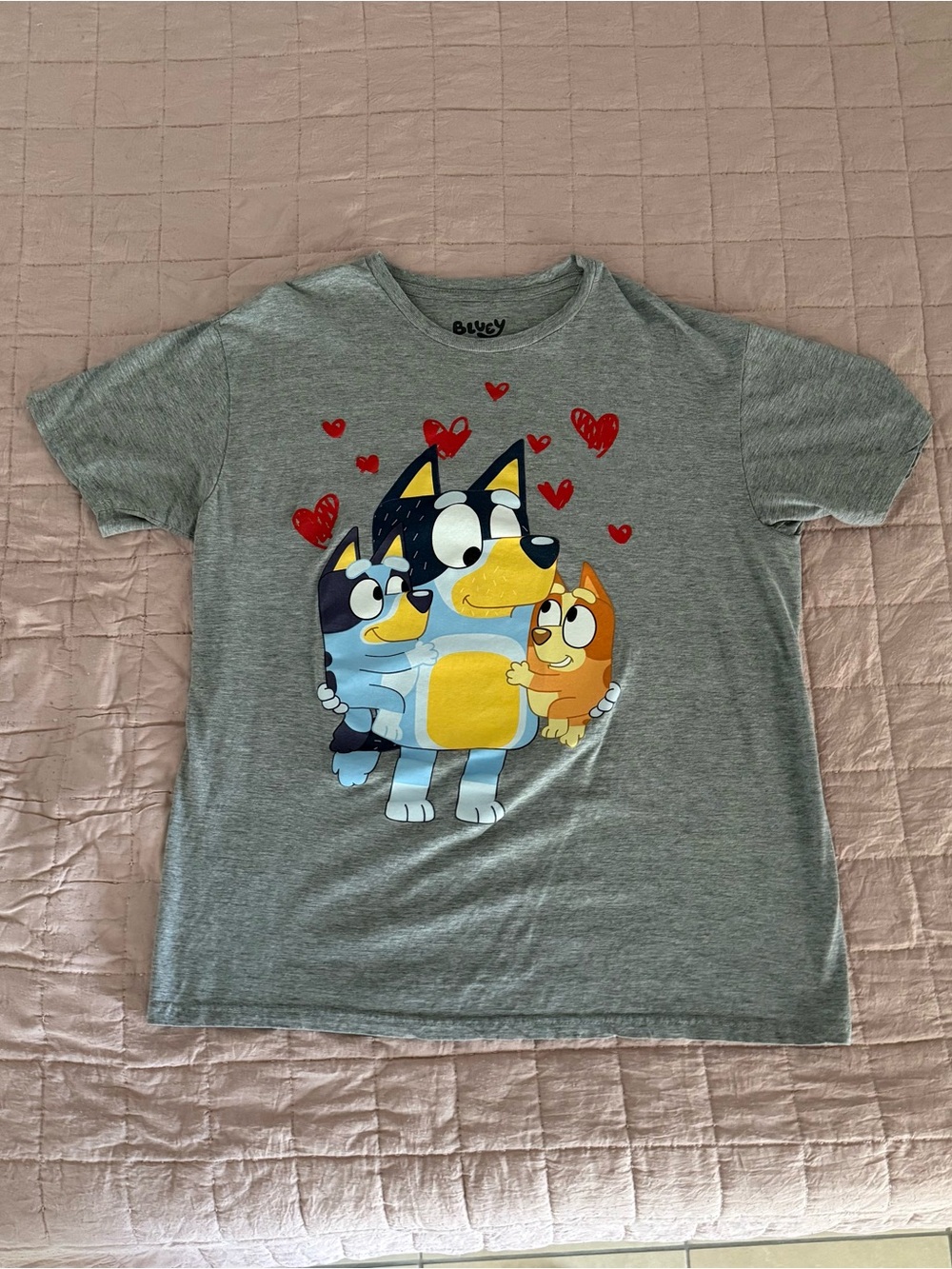 Bluey Graphic Tee with Bandit, Bluey & Bingo